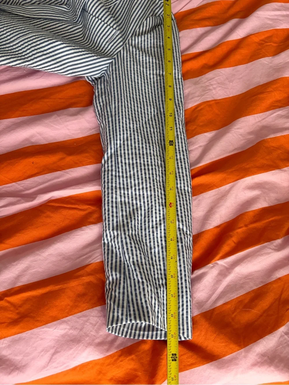 J. Crew Ludlow Seersucker Suit 36s pants 31x28